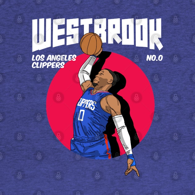 Russell Westbrook Comic Style Art by Luna Illustration